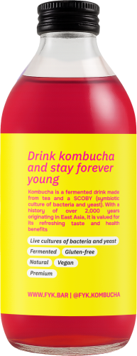 Kombucha Hibiskus (330ml)