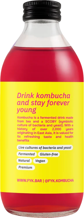 Kombucha Hibiskus (330ml)