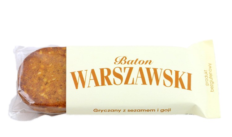Baton Warszawski - gryczany z sezamem i goji (50g)