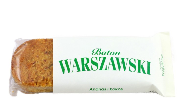 Baton Warszawski - ananas i kokos (50g)
