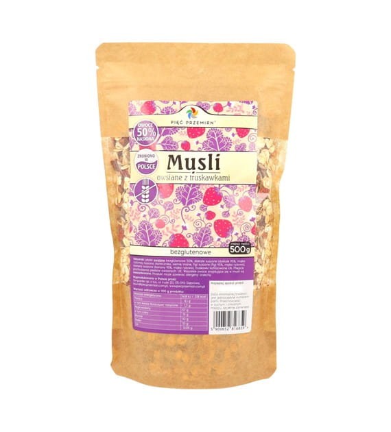 Musli truskawkowe bezglutenowe (500g)