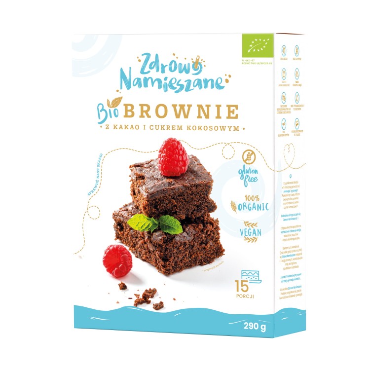 Brownie z cukrem kokosowym i kakao BIO (290g)