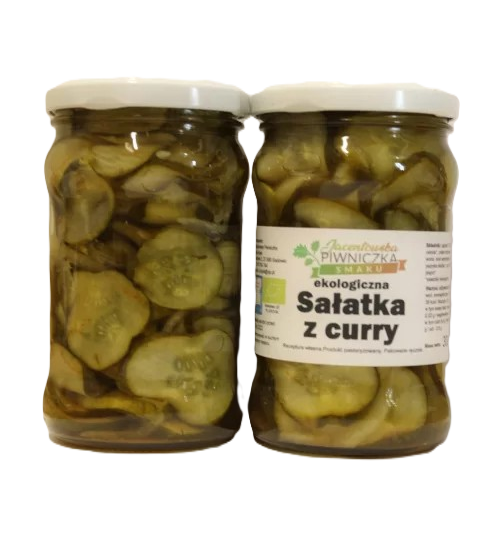Sałatka z ogórków z curry BIO (300g)