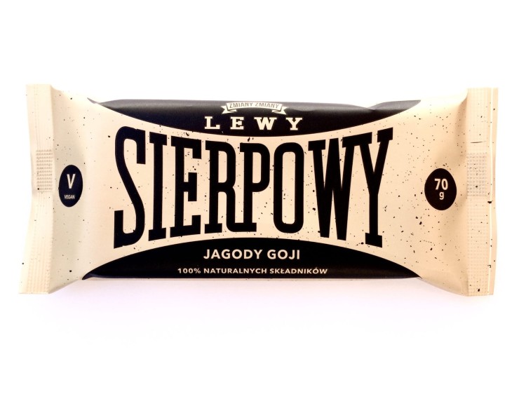 Baton Lewy Sierpowy z jagodami goji (70g)
