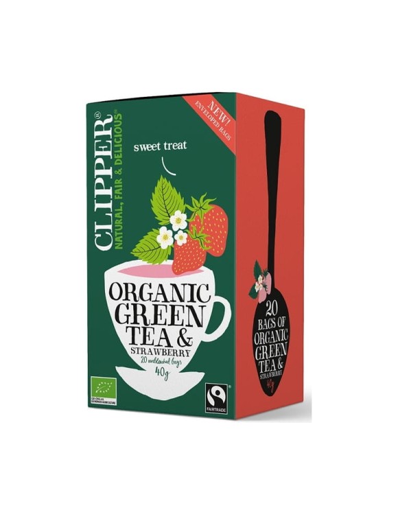 Herbata zielona z truskawkami BIO ekspres (20T)