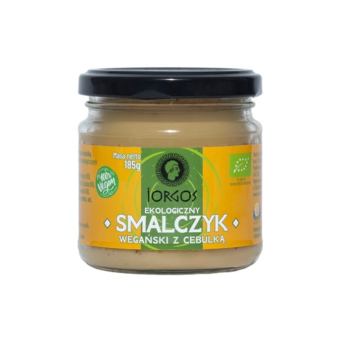 Ekologiczny smalczyk wegański z cebulką (185g)