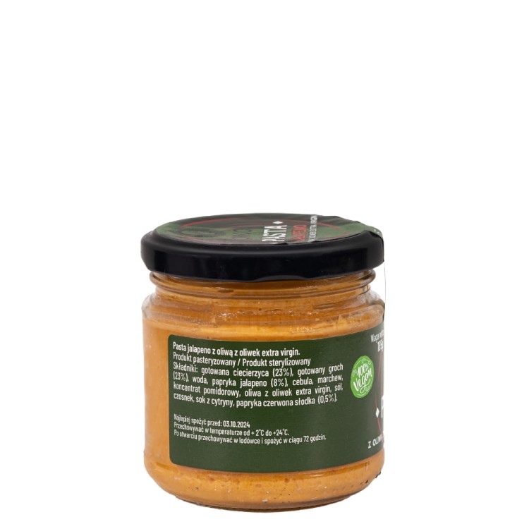 Pasta wegańska śródziemnomorska z oliwą exv (185g) - skład