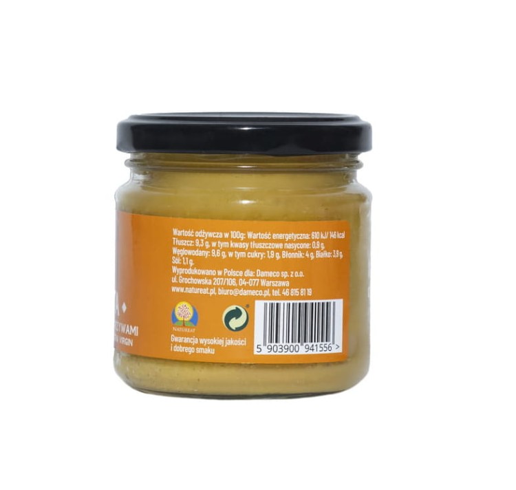 Pasta z pieczonymi warzywami z oliwą z oliwek z pierwszego tłoczenia (185g) - skład