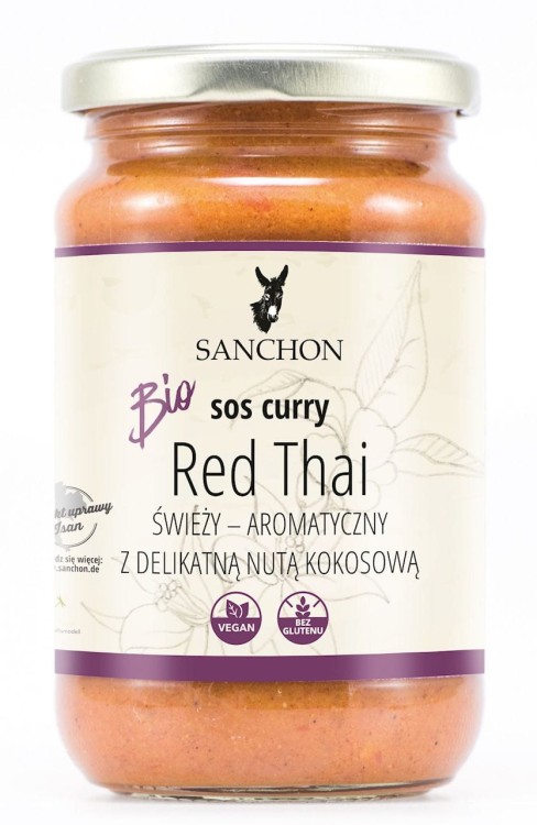 Sos Curry Red Thai Bezglutenowy BIO (340ml)