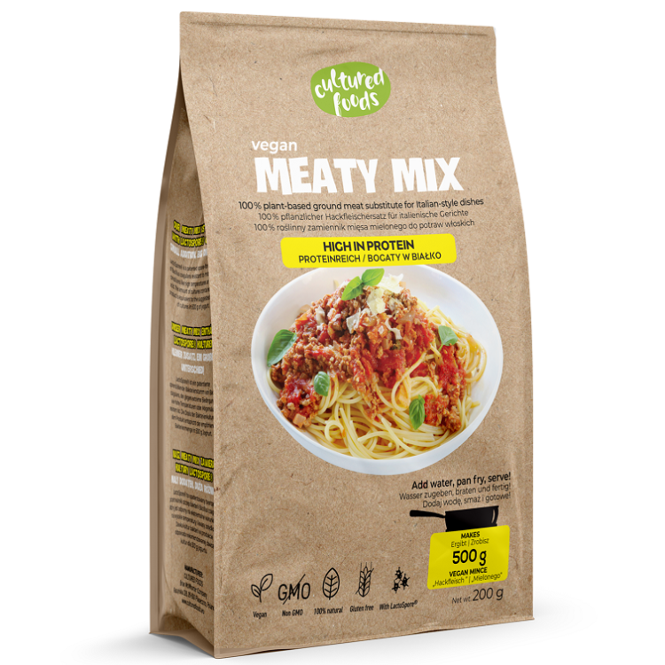 Zamiennik Mięsa Mielonego do Potraw Włoskich Bezglutenowy Meaty Mix (200g)