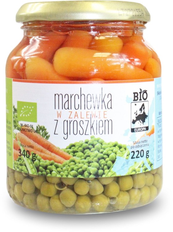 Marchewka z Groszkiem w zalewie BIO (220g)