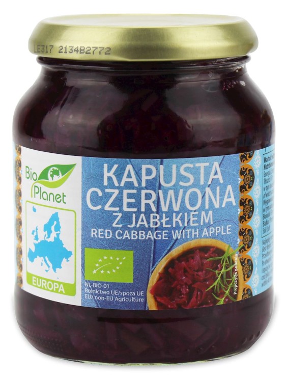 Kapusta Czerwona z Jabłkiem BIO (340g)