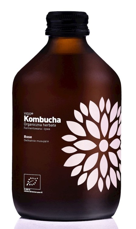 Kombucha Różana Bezglutenowa BIO (330ml)