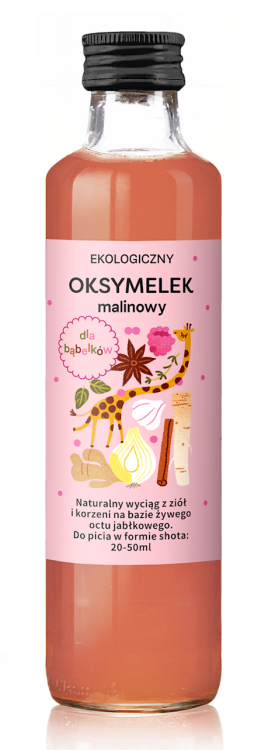 Oksymelek Malinowy dla Bąbelków BIO (250ml)