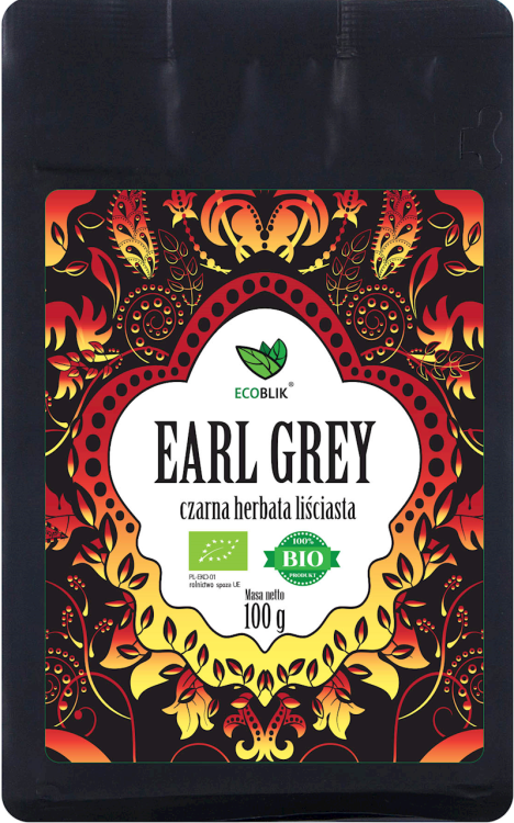 Herbata Czarna Earl Grey liściasta BIO (100g)