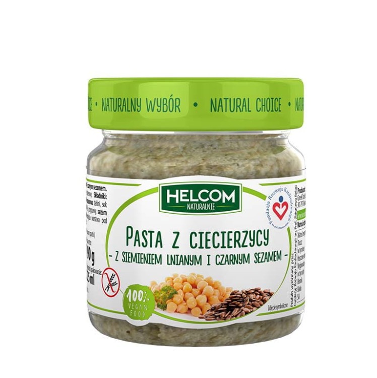 Pasta z ciecierzycy z siemieniem i sezamem (190g)
