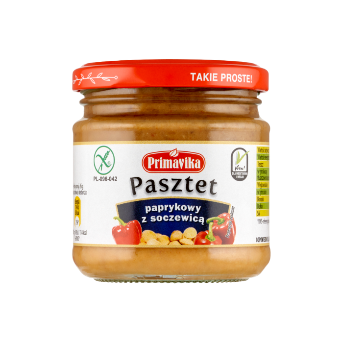 Pasztet paprykowy z soczewicą (160g)