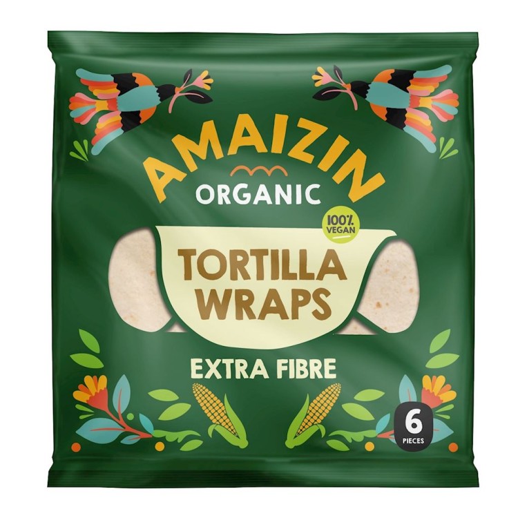 Tortilla Wraps z Otrębami BIO (240g) (6szt)