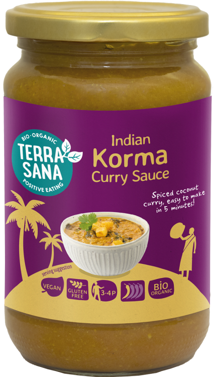 Sos Curry Żółty Indian Korma Bezglutenowy BIO (350g)