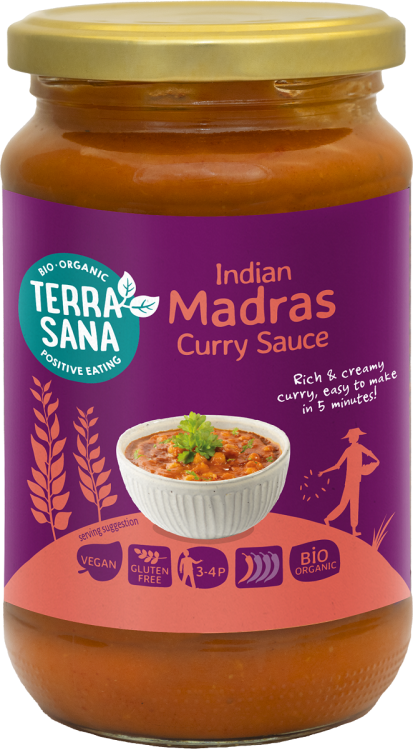 Sos Curry Indian Madras Bezglutenowy BIO (350g)