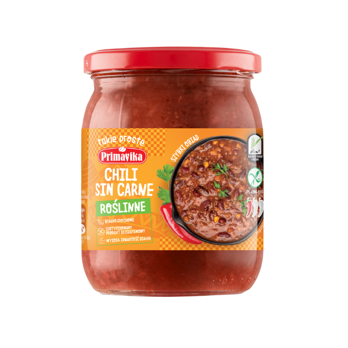Danie obiadowe Chili Sin Carne roślinne (470g)