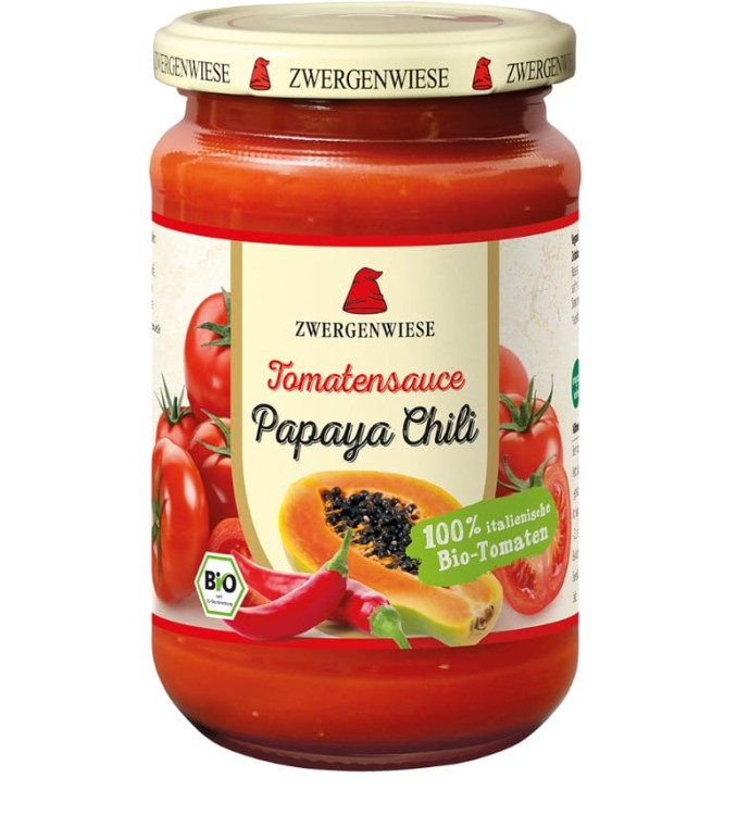 Sos Pomidorowy Papaya - Chili (Pikantny) Bezglutenowy BIO (340ml)